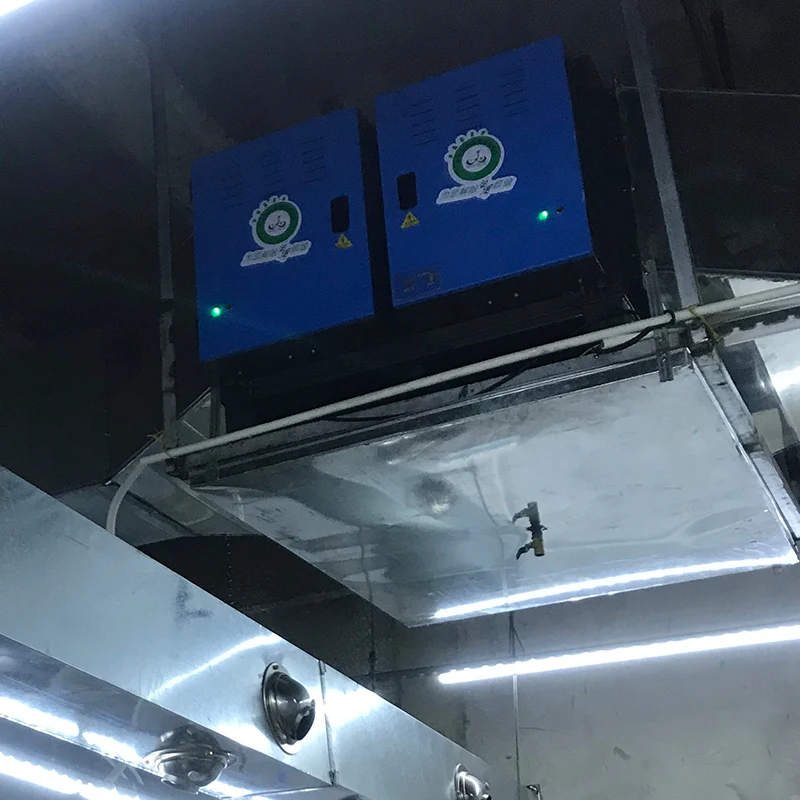 Industrial chimney smoke air cleaner coffee roaster afterburner electrostatic filter