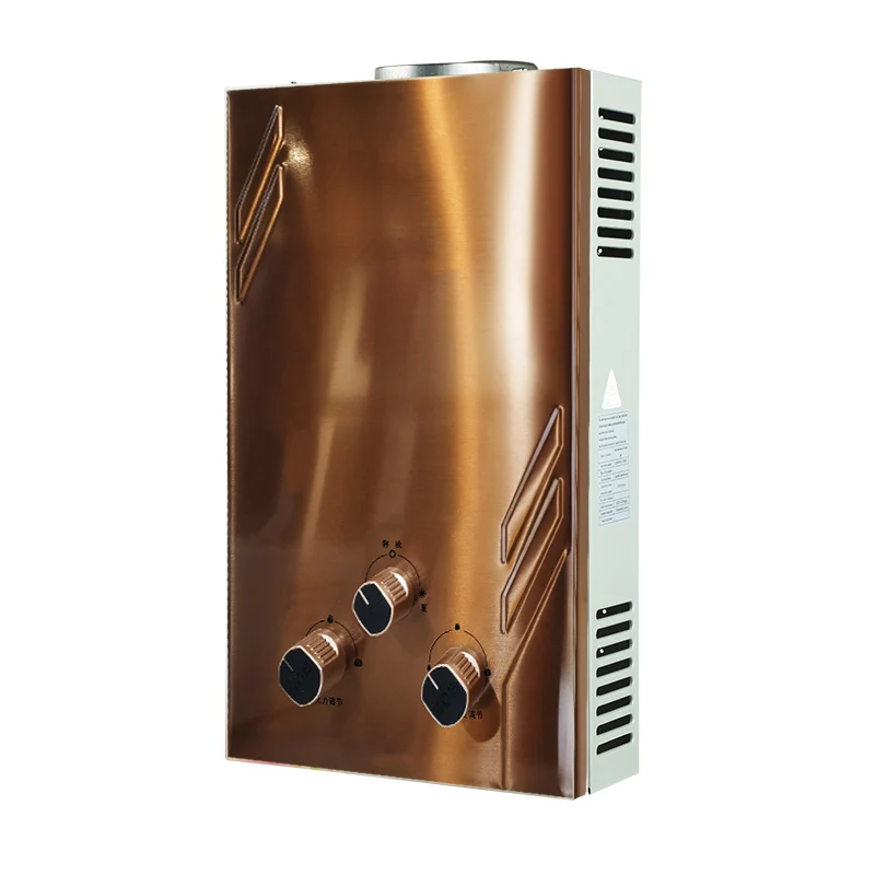 Professional Stainless steel LPG 6 Liter Instant Gas Geyser Water Heater Gas Boiler Manufacturer