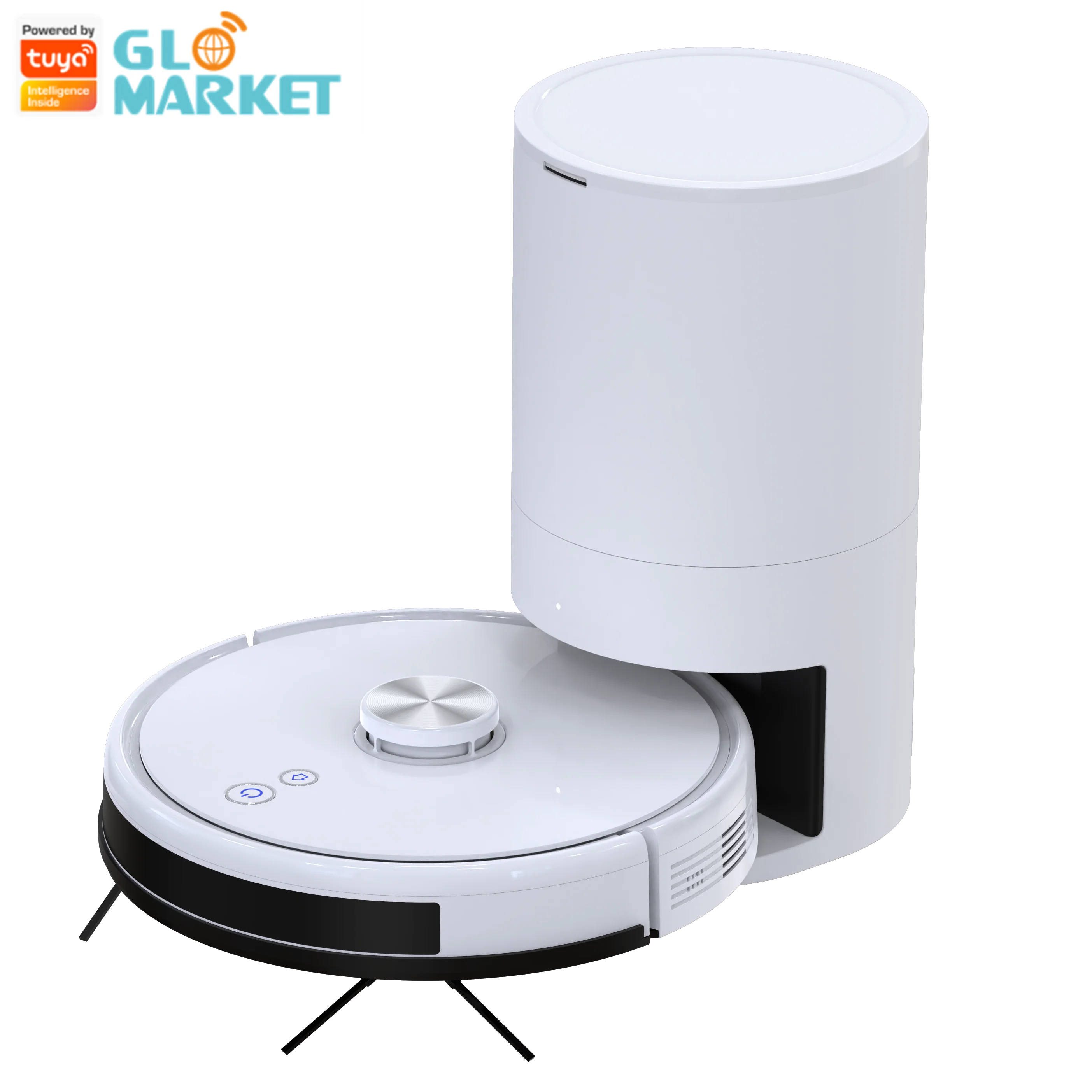 Glomarket Smart Home  Detection Laser Radar LDS SLAM Algorithm Real Time Map Intelligent Sweeping Robot Work With Google&Alexa