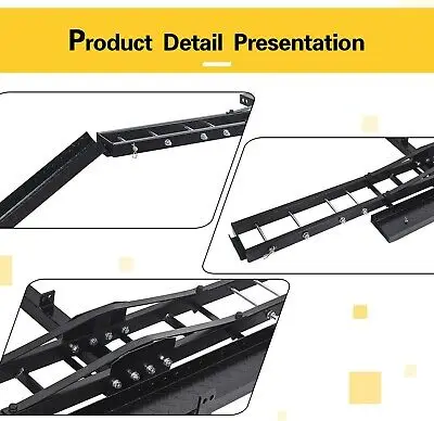 Motorcycle Dirtbike Carrier Tilt Hitch Mount Rack Ramp For 2019-2022 Ford Ranger