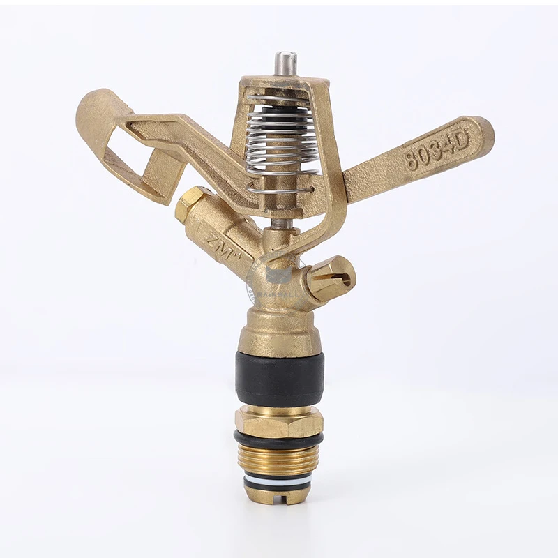 Quality 360 Degree 3/4 Male Thread Metal Rain Gun Sprinkler Lawn Irrigation Impact Sprinkler Big Rain Gun Sprinkler