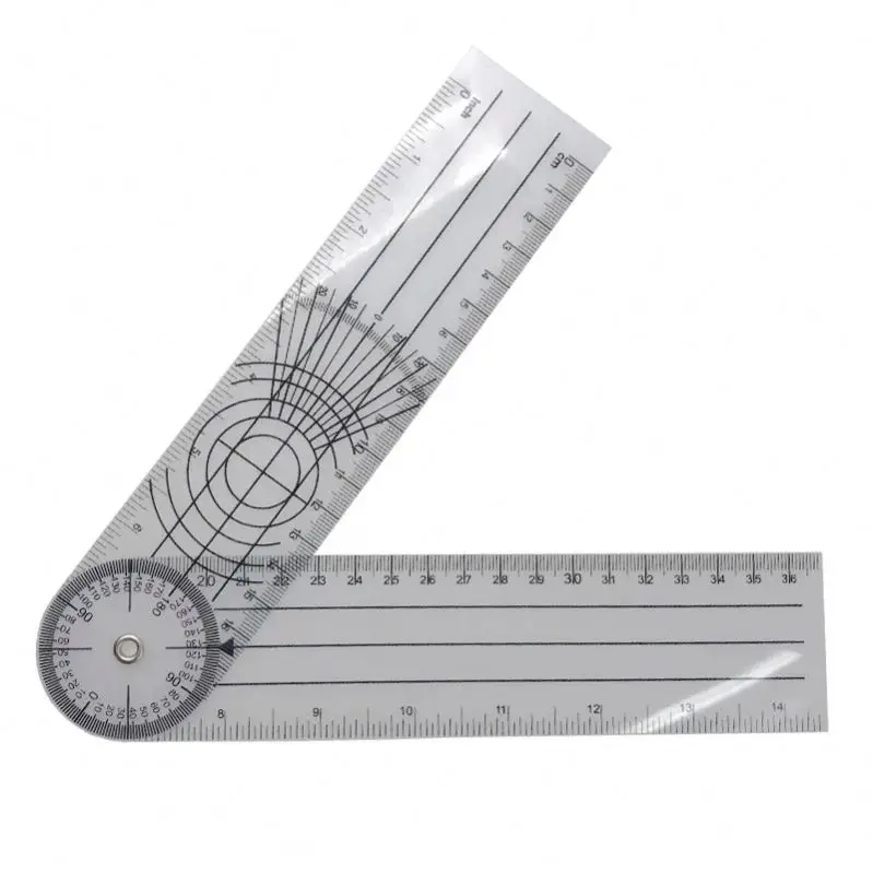360 Degree Goniometer Angle Medical Spinal Angle Ruler Protractor Angle finder Measuring Tool