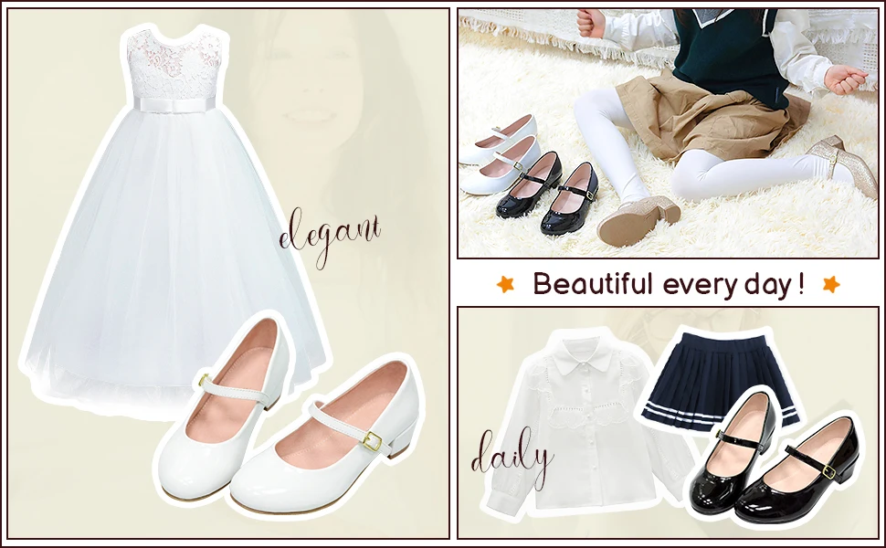 Custom Gold Glitter School Princess Wedding Party Dress Little Girls Low Heel Mary Jane Flats Shoes