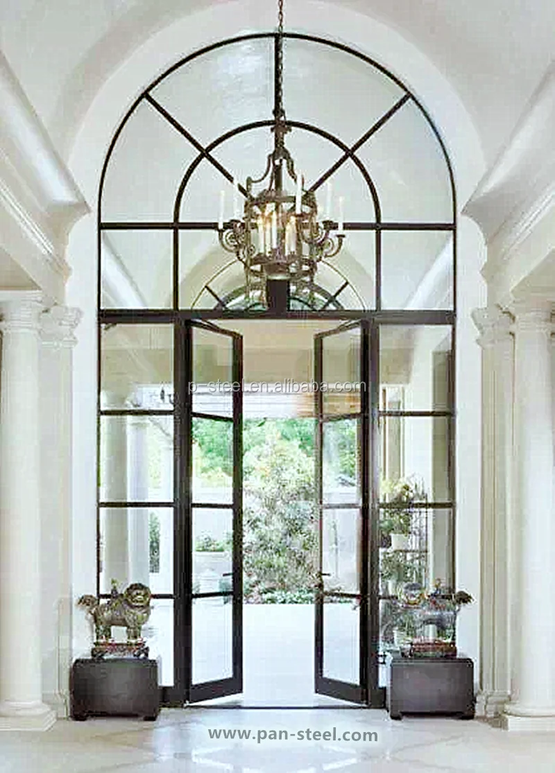 Crittall View larger image Add to Compare  Share Slim Framed Metal Swing Glass Steel Door With Metal Frame French Style Modern