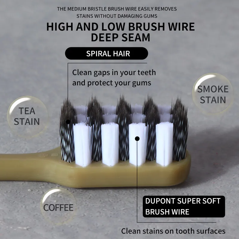 New Adult Plastic Toothbrush Eco Toothbrush Manufacturer Nylon Teeth Brush For Adult Men