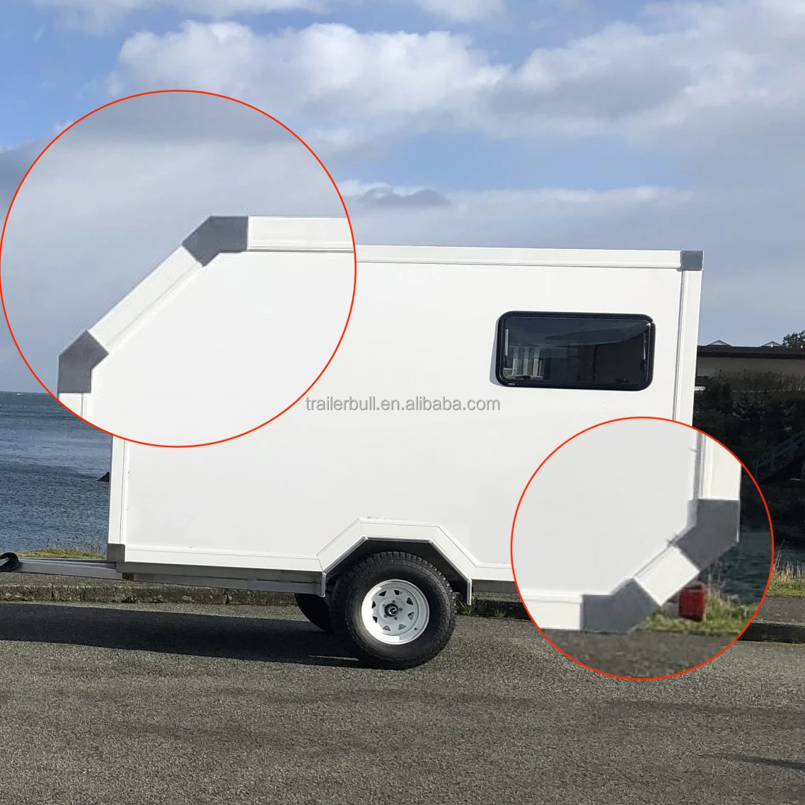 EX.XC.BJ.JM-140X80 135 градусов 45 угловая крышка SS304 экструзия для экспедиционных грузовиков кемперов и автодомов