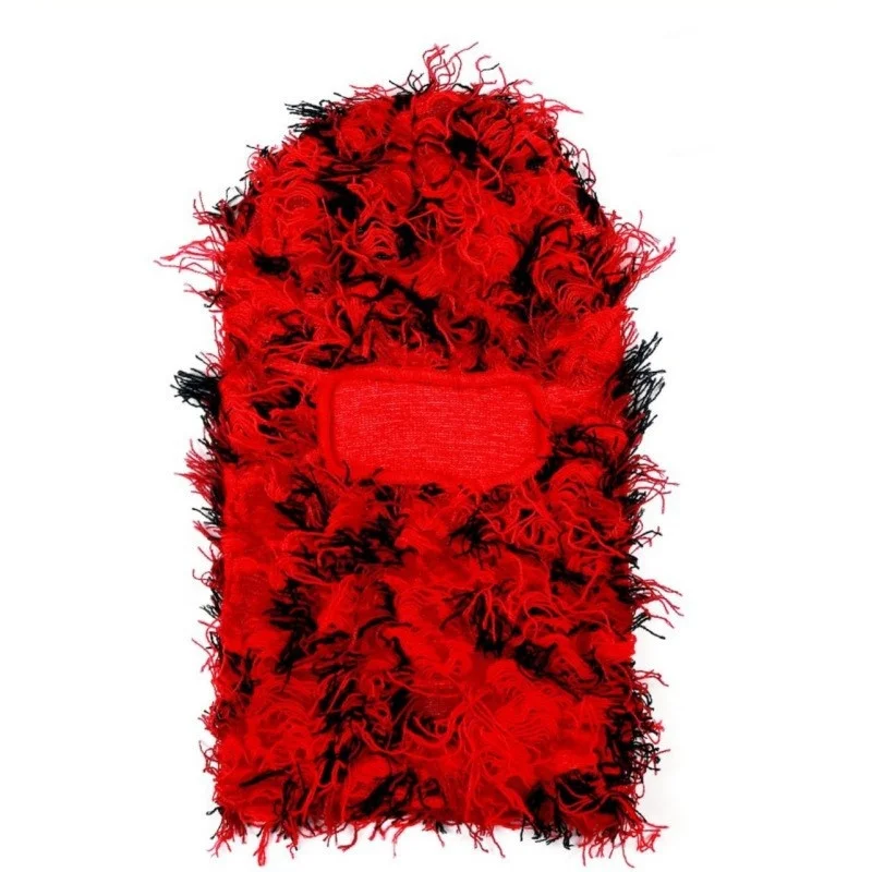 hot sale grassy Winter ski mask keep warm one hole Distressed Balaclava