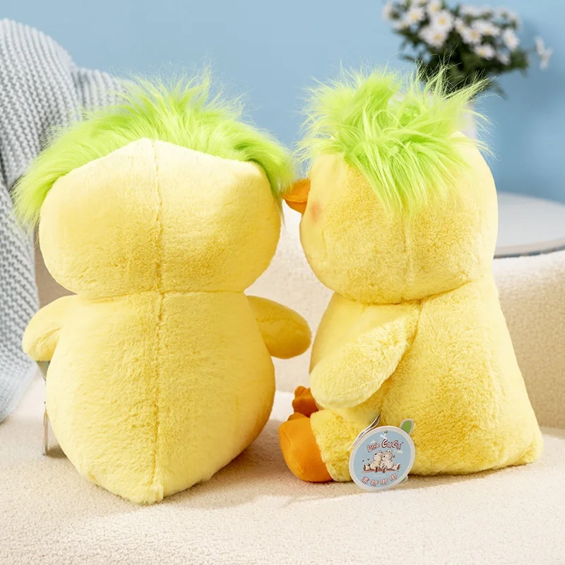 Wholesale Duck Plush Toy Kawaii Soft Stuffed Animal Cute Fluffy Hair Duck Plush Toy