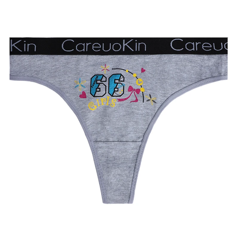 Трусики-стринги UOKIN A6845 женские хлопковые из спандекса пикантное нижнее белье трусики-танга с милым рисунком