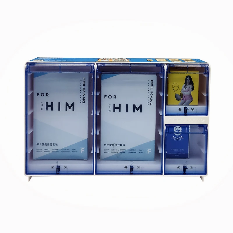 Shared QR code scanning intelligent unmanned self-service vending machine 4 grid small mini hotel vending machine