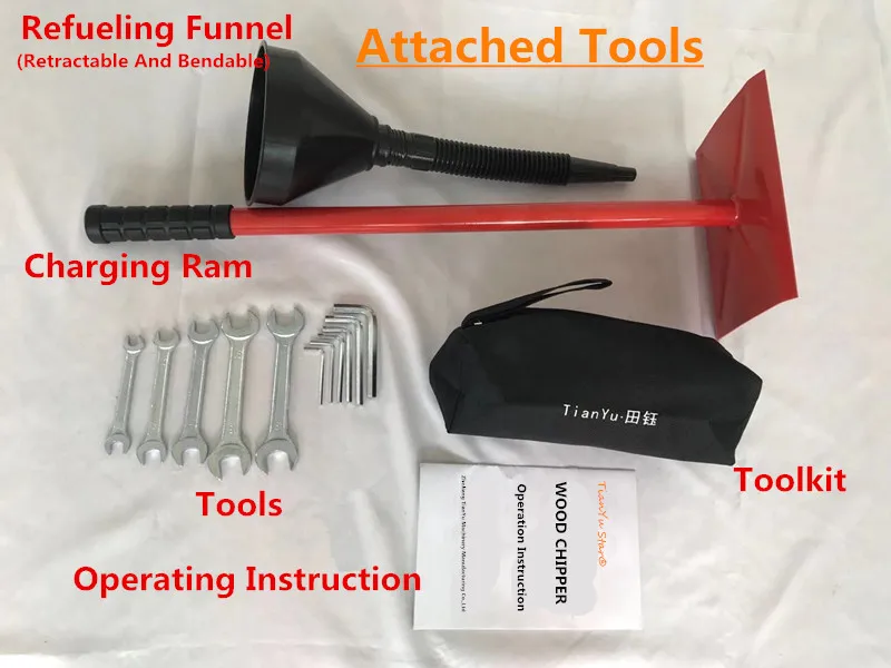 Super fast self feeding 7.5 hp petrol powered wood chipper shredder/wood chipper/ATV wood chipper with CE ISO