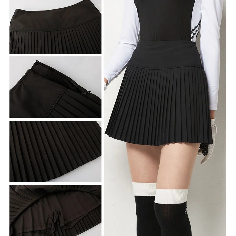 Women Golf POLO Clothing Custom Womens Skorts For Ladies Tennis Shorts pleated stretchy tennis skirt