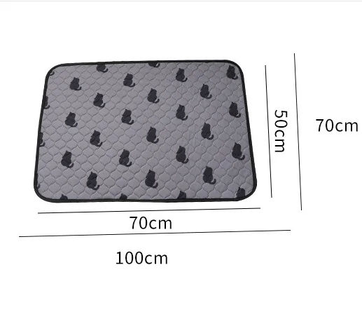 FreeExport  washable pet pee water mat pads for dogs training paw pattern pee pad washable cat pee pad reusable