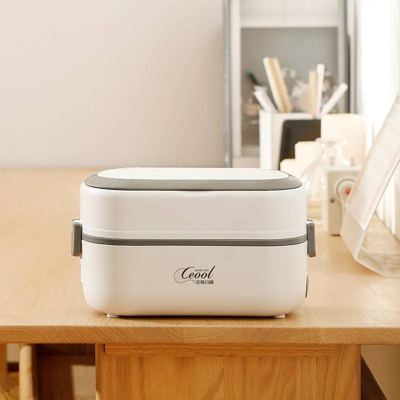 3-In-1 Top Quality Lunch-Bento Container - Rice Cooker Box/Food Bento Heated Electric Lunch Box Food Heater For Car And Home Use