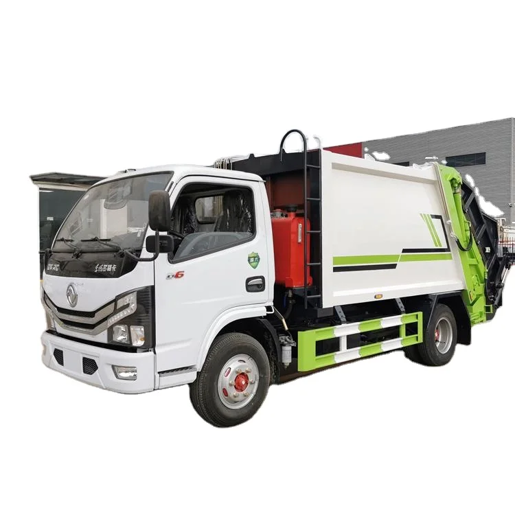 Fully enclosed garbage truck 5 tons compressed garbage refuse collection truck