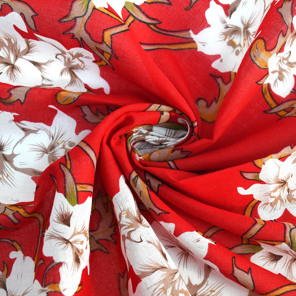Fashionable New Style Flower Print 100% Pure Cotton Scarf Multifunctional Turban Cycling Sport Bandana Mask Scarves