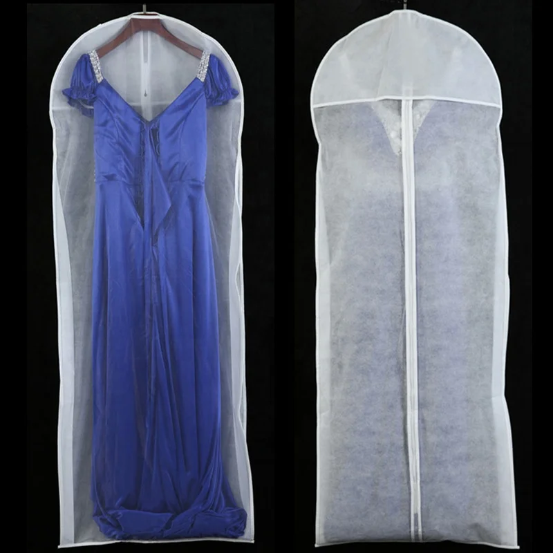 Washable Clear Large cloth garment bag  Long Wedding Dress Protector Dustproof Cover Storage Bag