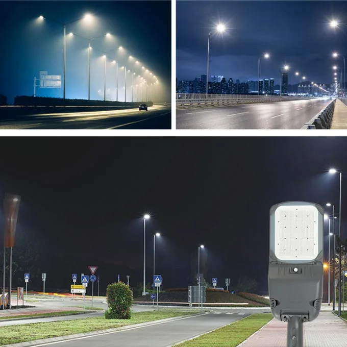 ETL ROHS SAA EMC Certificated LED Street Light Aluminum Body AC drive IP66 Waterproof motion sensor street light