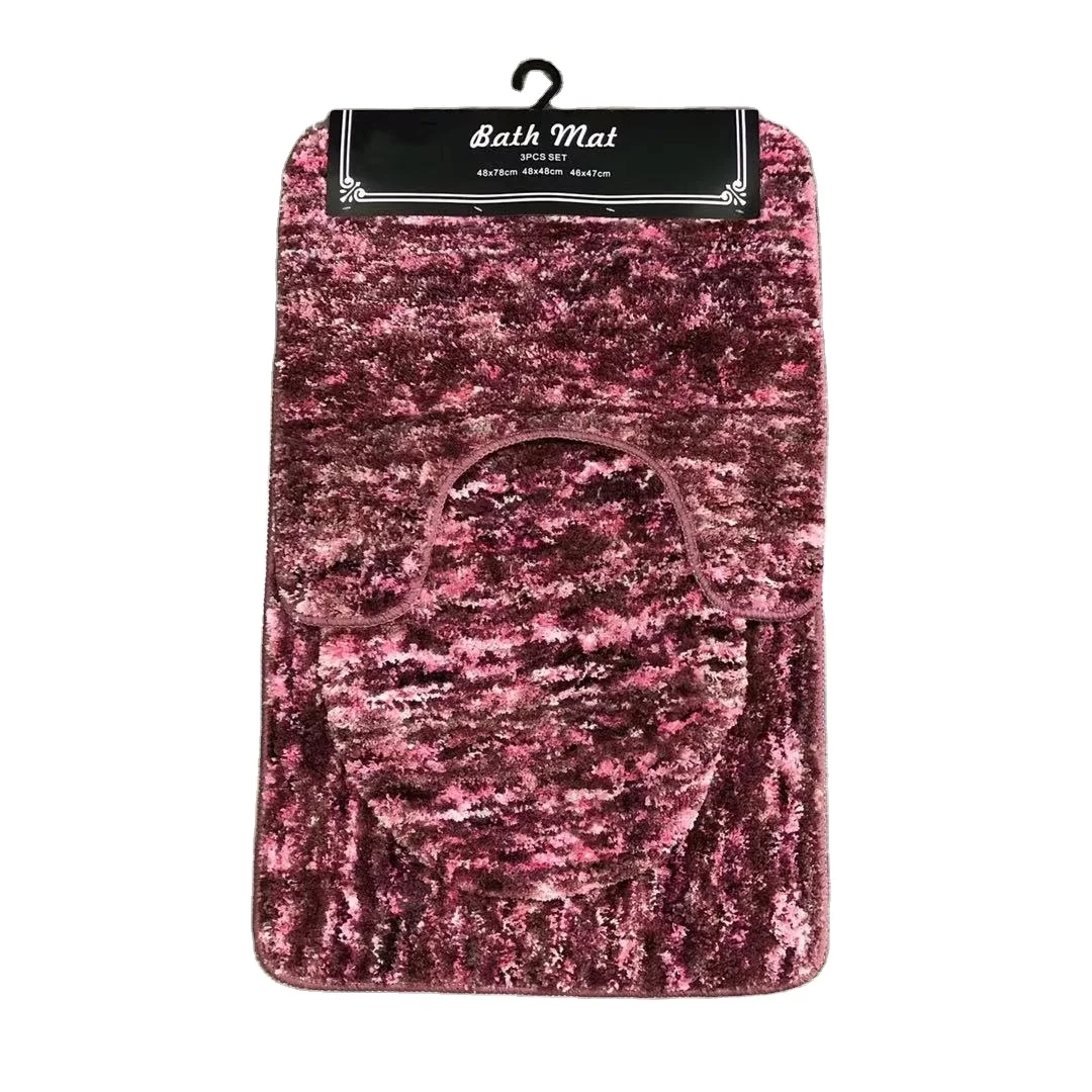 Хорошая хорошо впитывающей влагу коврик для ванной с нескользящей основой супер мягкий комплект из 3 предметов: микрофибра, коврик для ванной комнаты, коврики для ванной комнаты из 3 предметов ковры набор