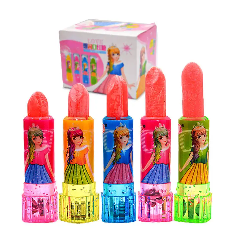Superviviga оптовая продажа Shantou светящаяся палочка халяльная Помада Форма конфеты игрушка леденец