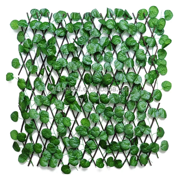 Stretchable Expandable Greenery Artificial Leaf Privacy Roll Ivy Privacy Fence Screen for Garden Decoration