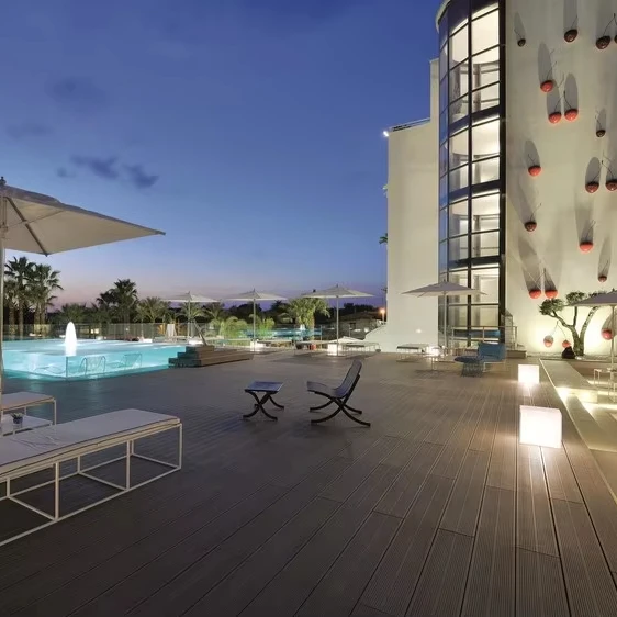 LYW easy installation wpc outdoor wpc wood waterproof decking wpc decking floor outdoor