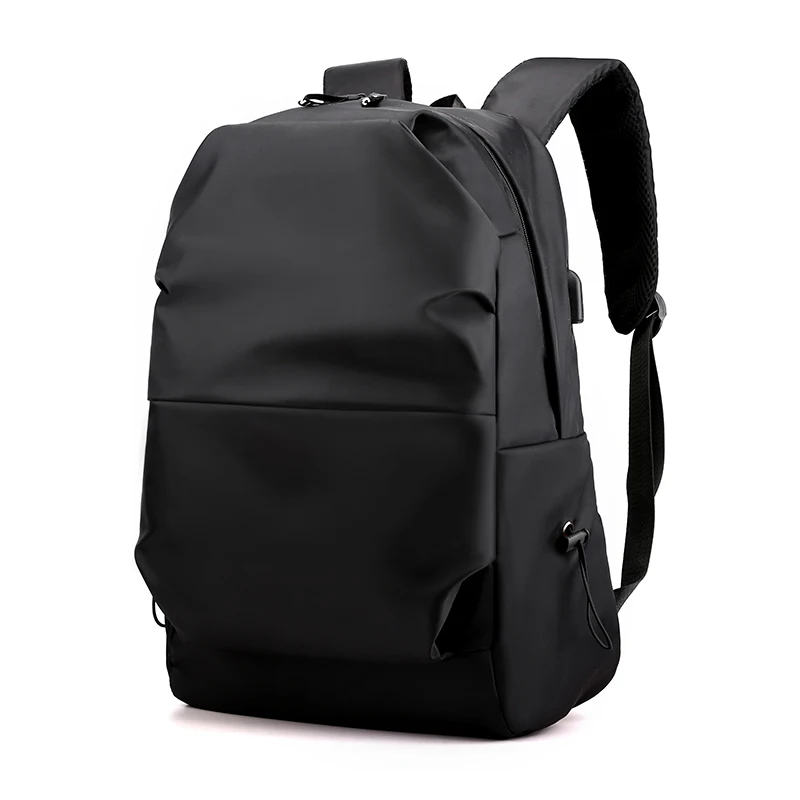 Fashion OEM ODM Mens Durable USB Charging Knapsack Water Proof Business Laptop School Custom Nylon Backpack With Logo