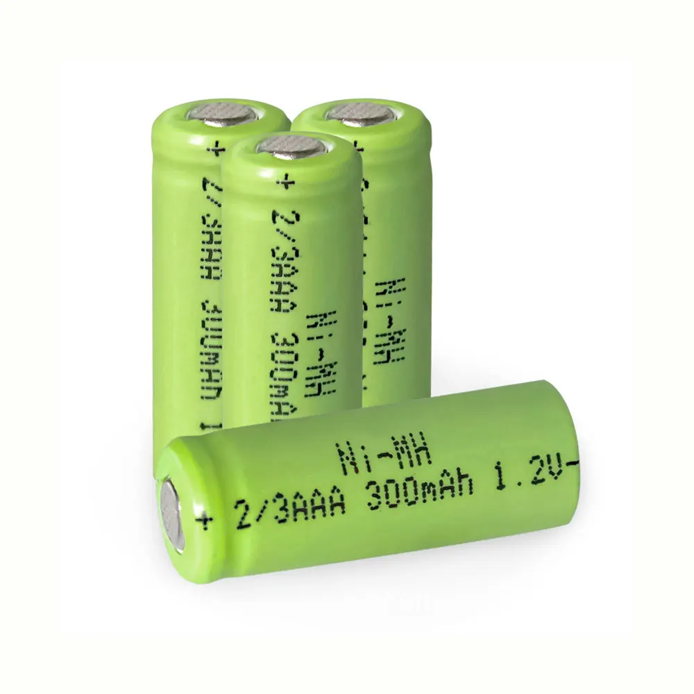 A Grade Quality Guaranteed NiMH/Ni-MH 2/3AAA 300mAh 1.2V Battery