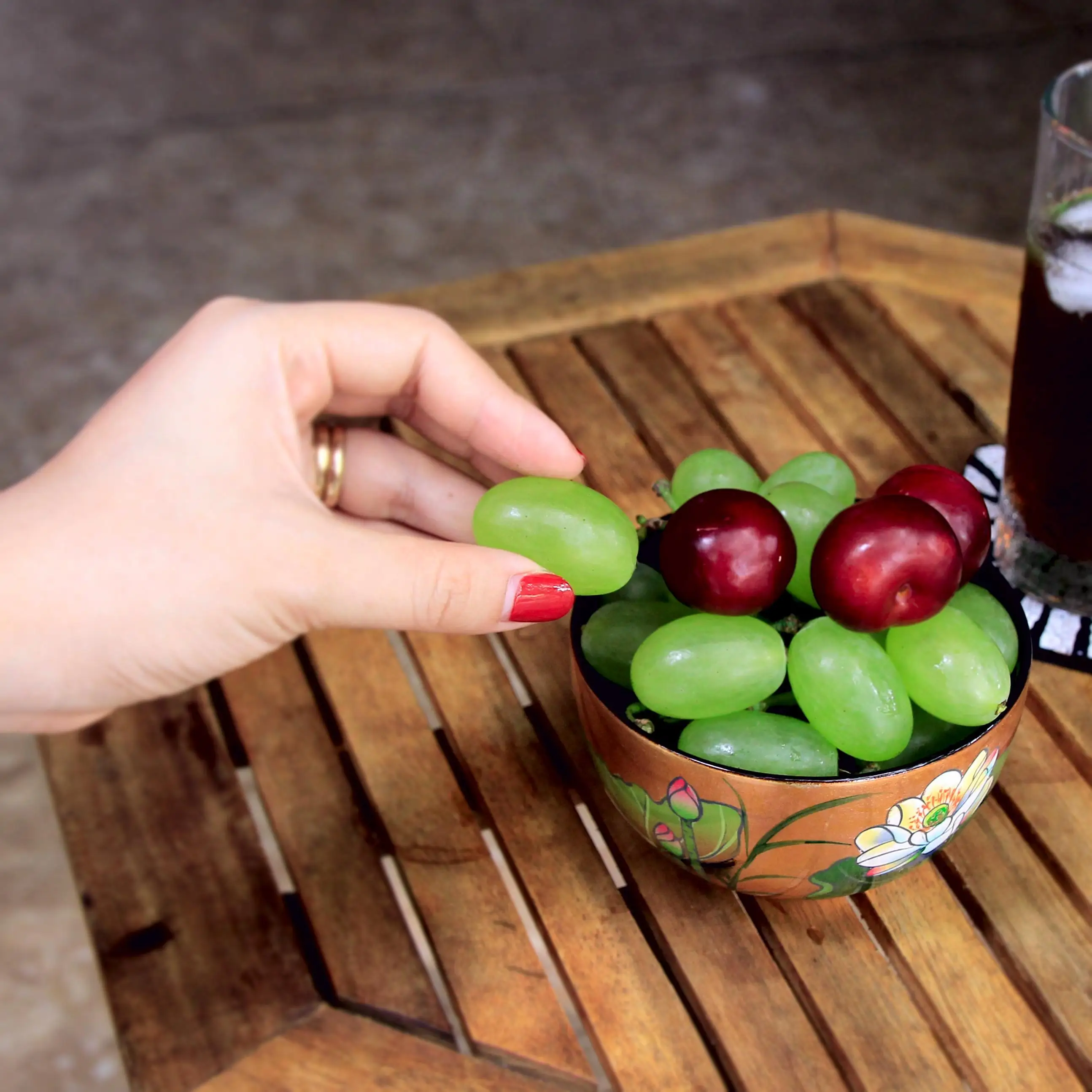 
Handicraft Multi-Function Wood Bowls Lacquer Home Decoration Vietnamese Lacquerware Bowl 