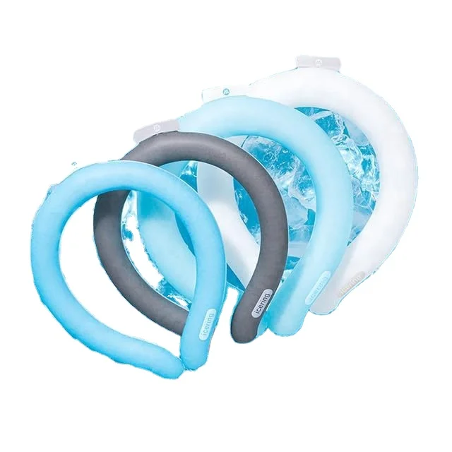 Cooling Neck Tube Wraps Cool Relief Ice Cold Pack Ice Bag Neck Cooler & Icering Ring
