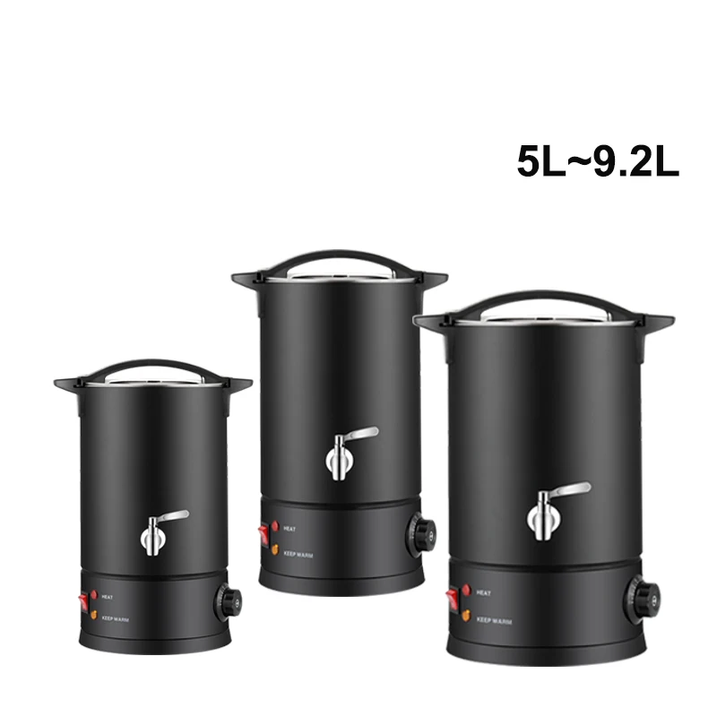 7L Capacity New Design Black Soy Wax Melter Electric Metal Candle Warmer Machine US Plug Standard for Soy Bee Candle Melting