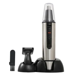 2 in 1 stainless steel Men Nose and Ear Hair Trimmer Facial hair cutter with LED light manufacturer
