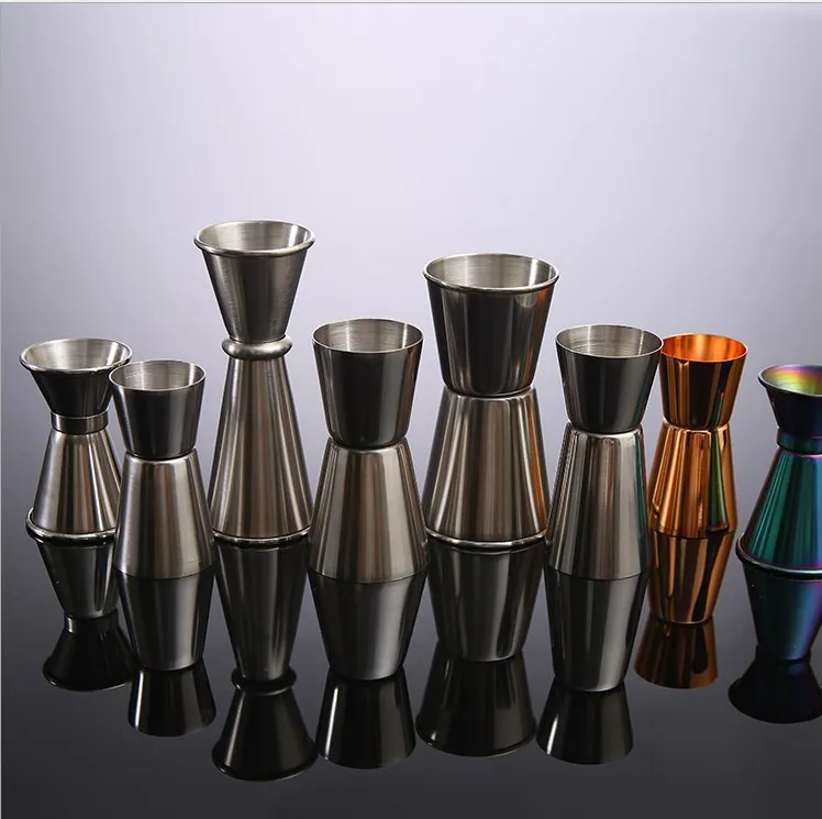 Customized Logo Stainless Steel Double Head Bar Measures Jigger