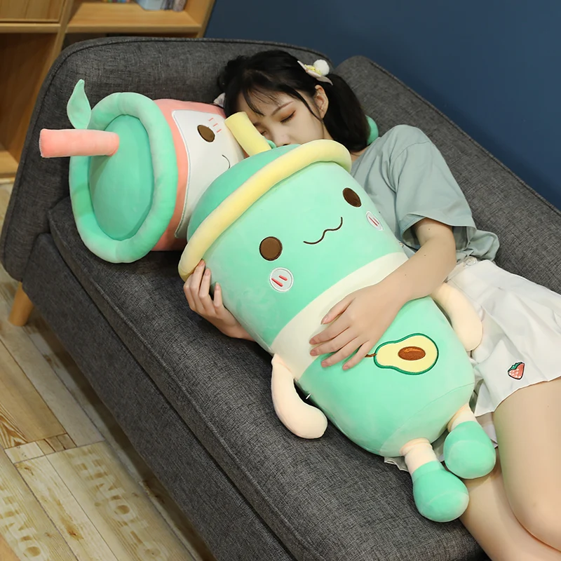 Wholesale Of Plushies Toy Dolls In Factories Cute And Soft Banana Watermelon Avocado Fruit Juice Pillow Sleeping Pillow Cushion