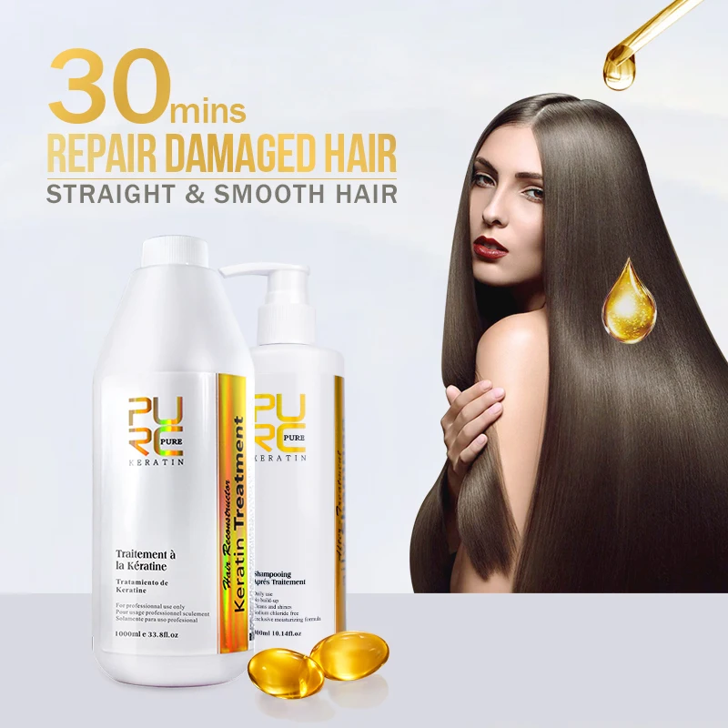 Best hair care sets keratin system professional treatment for damaged hair