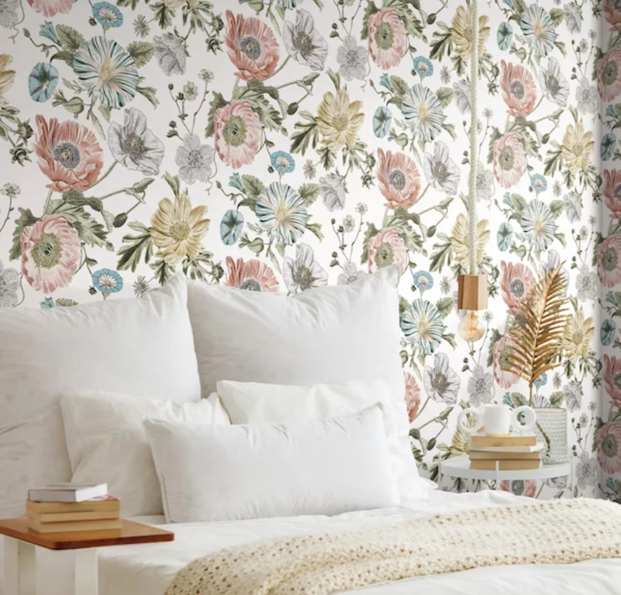 China Wallpaper Manufacturer Nonwoven Printable Wallpaper Material