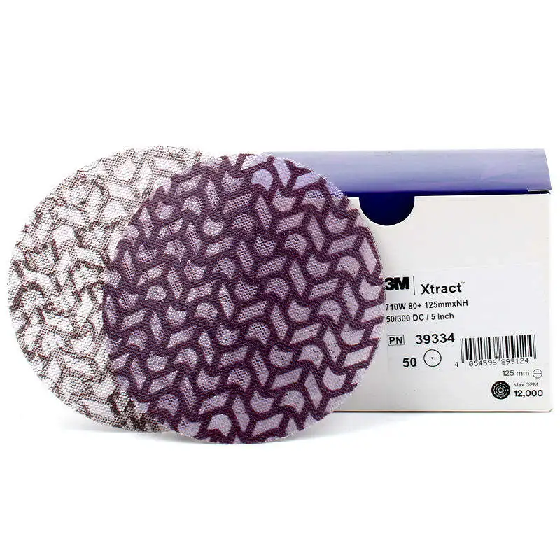 Xtraxt Purple Grid Disc Silicon Carbide 5inch Sanding Discs Flocking Sand Paper Disc for Polishing