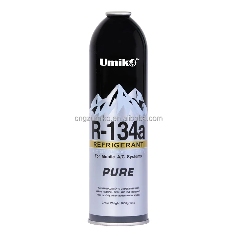 250 г алюминия может 99.9% высокой чистоты хладагента газа R134a для автомобильного кондиционера масла