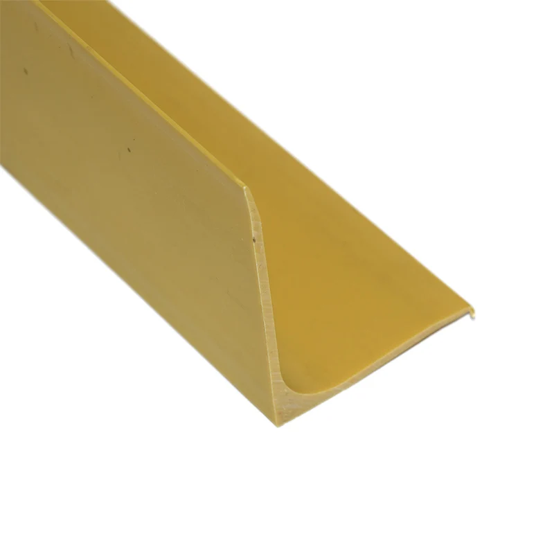 Modern Design PVC Rubber Plastic Corner Protectors Yellow Color 70x50x2mm PVC L Profiles