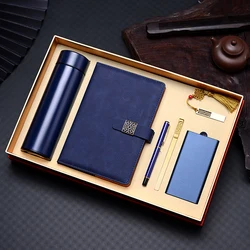 High End Gift Set Corporate Luxury Gift Promotion Items Notebook Umbrella Vacuum Flask Usb Flash Drive Power Bank