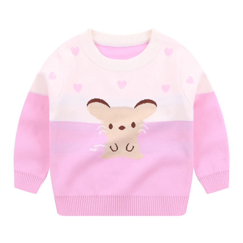 
Customization European Crew Neck Pullover Long Sleeve Two Color Cartoon Koala Pattern Design Kids Sweaters 