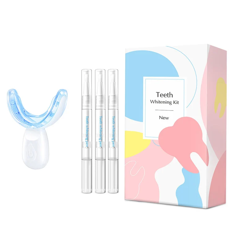 Wholesale Led Light With Dental Bleaching Gel Syringe Home Use Teeth Whitening Kits Private Label