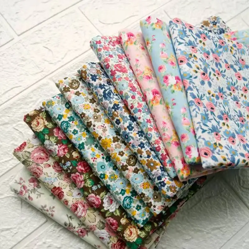 Custom Printing 100% Cotton Poplin Canvas Woven Satin Muslin Printed Cotton Fabric