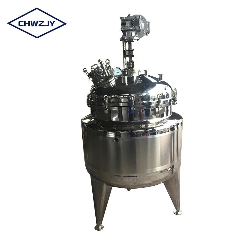 customized liquid container stainless steel cooling jacketed liquid storage tank with mixing agitator