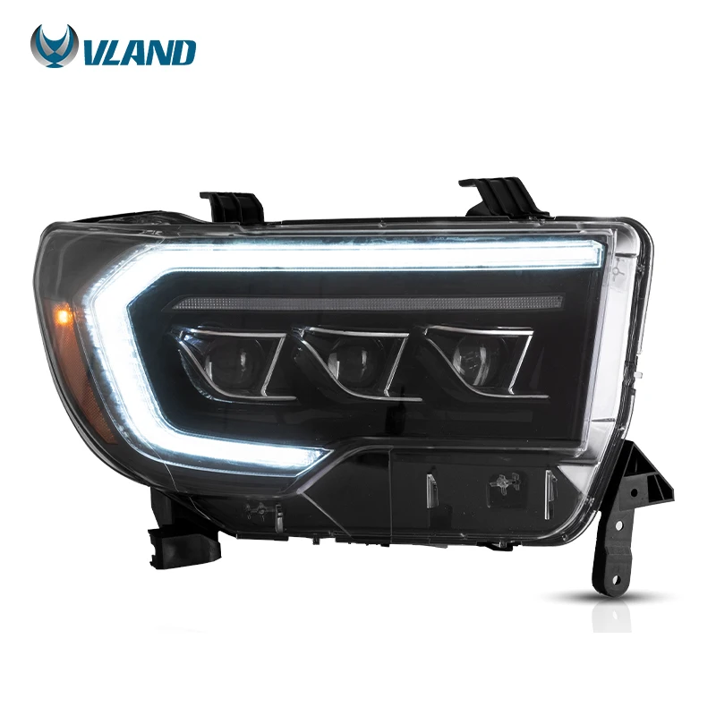 Vland Factory Wholesale Head Light For Tundra 2007-2013 Headlights For Sequoia 2008-2018 Head Lamp For Toyota 2018-Up