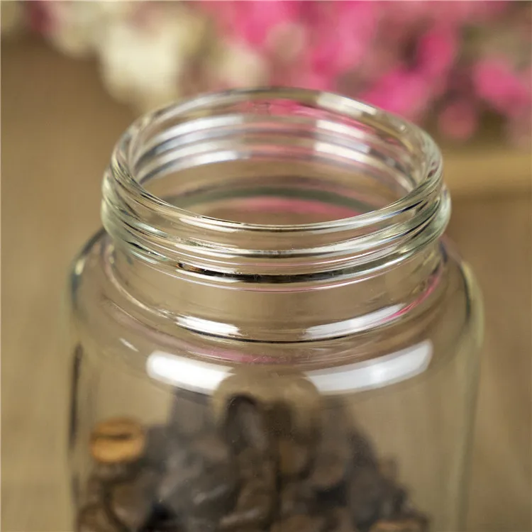 Factory price clear food storage borosilicate 110 ml glass jar for food tea
