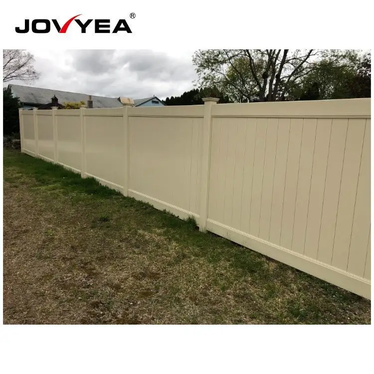 Plastic Pvc Vinyl Flat PVC Privacy Anti-Climb Cottage Fence, Pvc Privacy Screen