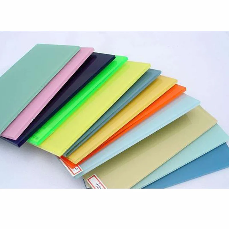 Color White Blue Green Painted Lacquered Glass 4MM 5MM 6MM Ultra Clear Lacquered Tempered Glass For Kitchen Splash Back