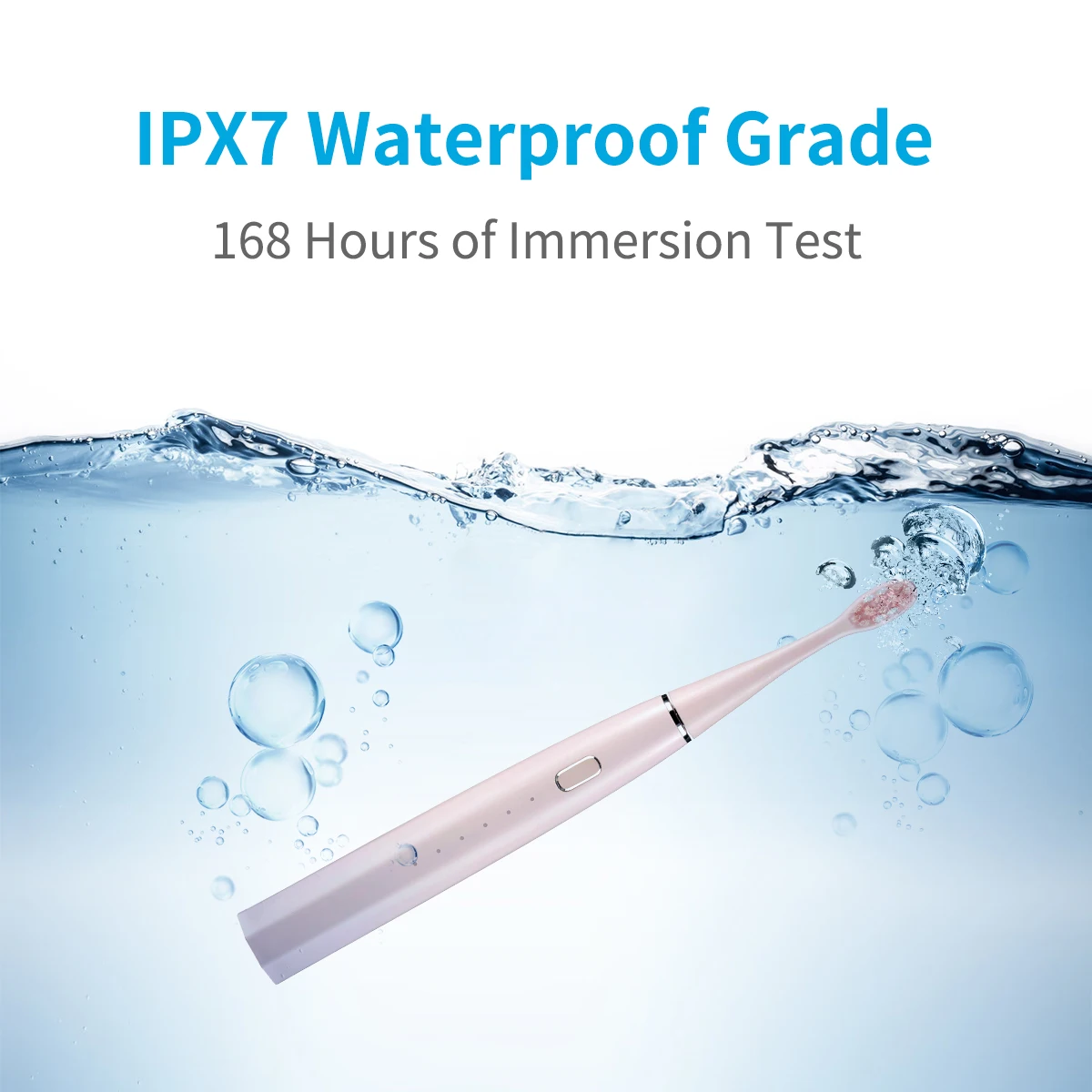  CE FCC ECO Friendly Electric Toothbrush IPX7 Waterproof Rechargeable Slim