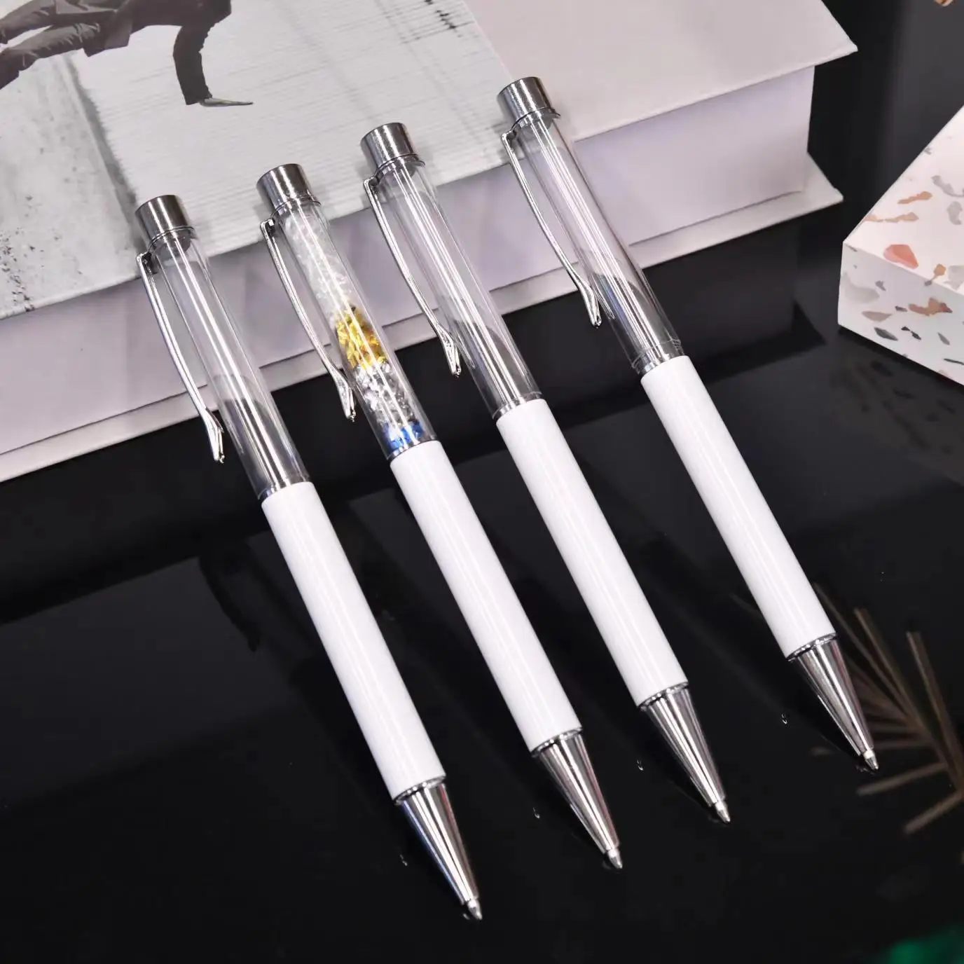 Usa Warehouse Diy Custom Personalized Metal Pen sublimation Ballpoint pen blank for sublimation Printing